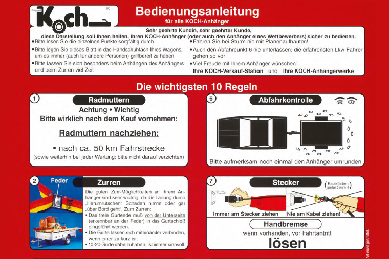 Bedienungsanleitungen
