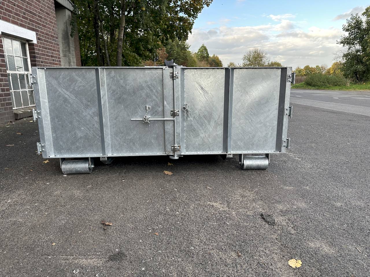 VEZEKO Abrollmulde 58cm Stahlblech feuerverzinkt