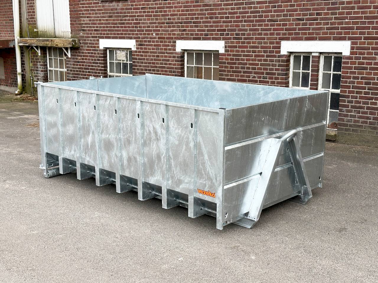 VEZEKO Abrollmulde 105cm Stahlblech feuerverzinkt