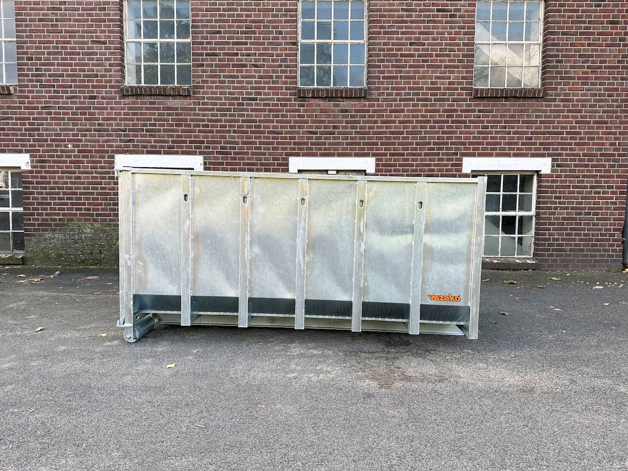 VEZEKO Abrollmulde 105cm Stahlblech feuerverzinkt