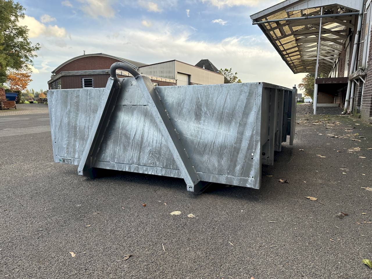 VEZEKO Abrollmulde 58cm Stahlblech feuerverzinkt