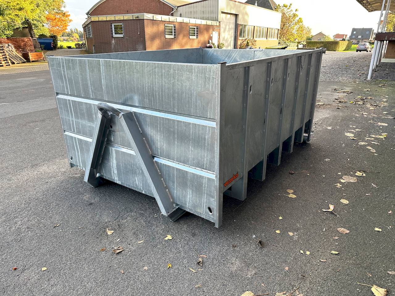 VEZEKO Abrollmulde 105cm Stahlblech feuerverzinkt