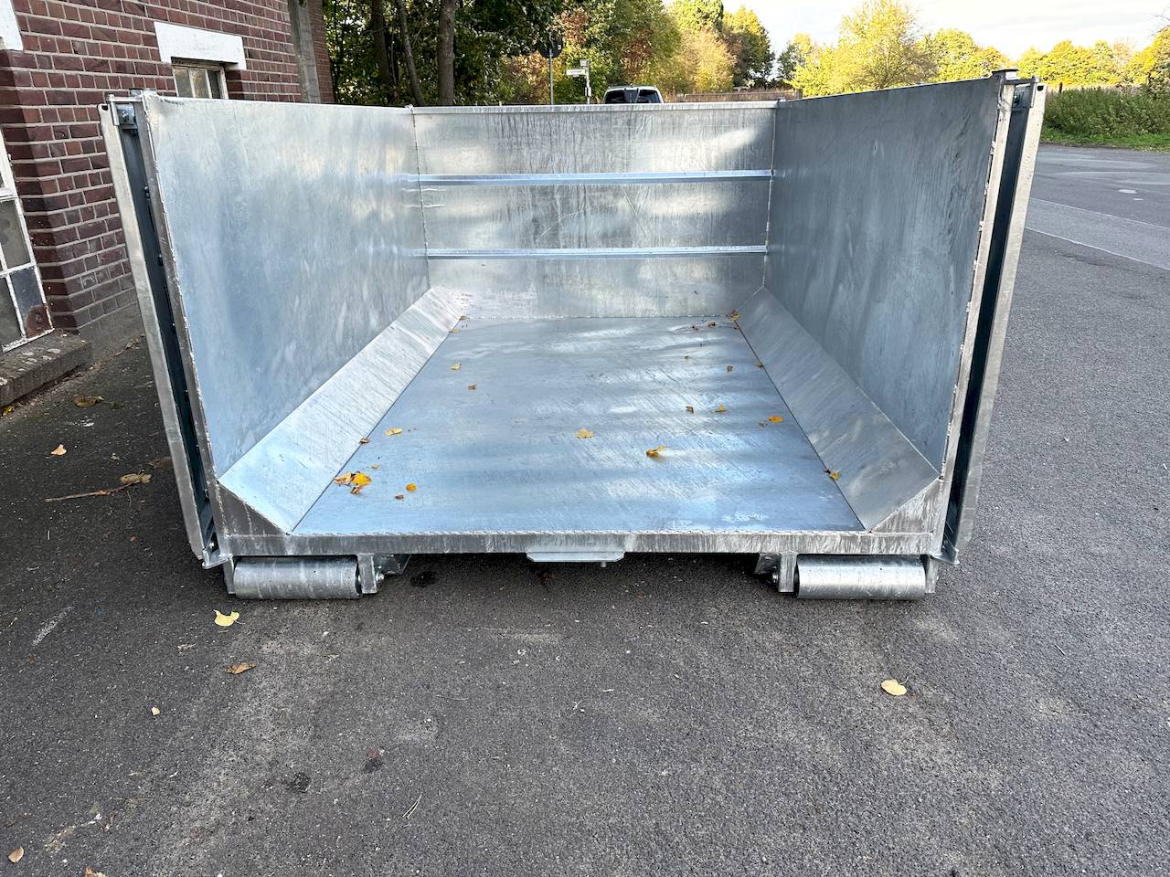 VEZEKO Abrollmulde 105cm Stahlblech feuerverzinkt